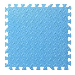 Covoras puzzle XL din spuma EVA 60x60 cm, 2 cm grosime, 2 piese, albastru deschis