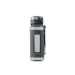 Sticla de apa sport UZSPACE Tritan 800 ml, fara BPA, cu capac, gri