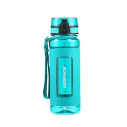 Sticla de apa sport UZSPACE Tritan 800 ml, fara BPA, cu capac, verde