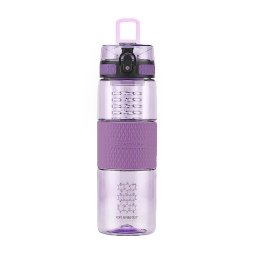 Sticla de apa UZSPACE Tritan 700 ml, fara BPA, cu capac etans, violet