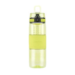 Sticla de apa UZSPACE din Tritan, fara BPA, cu capac etans, 700 ml, verde lamaie