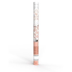 Tun confetti cu porumbei albi pentru nunta, 60 cm, design elegant roz pudra