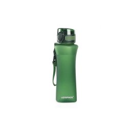 Sticla de apa slim UZSPACE Tritan 700 ml, fara BPA, cu capac, verde
