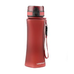 Sticla de apa slim UZSPACE Tritan 700 ml, fara BPA, cu capac, rosie