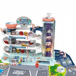 Parcare supraetajata electrica cu lift automat si lumini LED, 4 nivele, 56x32x17 cm