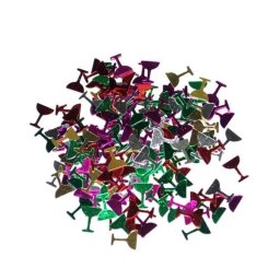Confetti multicolor în forma de pahar de sampanie, 26 g, pentru decor masa si baloane
