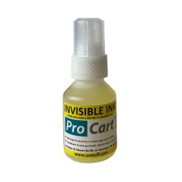 Cerneala UV invizibila galbena pentru securizare si marcaje, universala, 50 ml