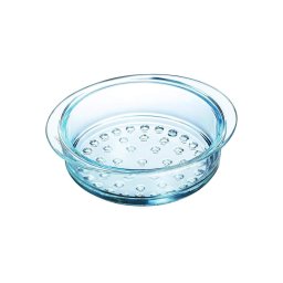 Vas rotund pentru gatit la aburi Pyrex, sticla termorezistenta, 24 cm, 4 L