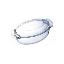 Vas termorezistent oval cu capac Pyrex Irresistible 5,8L, sticla borosilicata