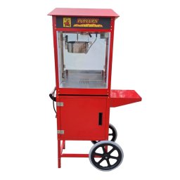 Masina de popcorn Procart 1600W, vas inox teflon 100 g, roti, 200–230°C