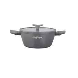 Cratita antiaderenta 28 cm cu capac cu filtru si gura de scurgere, 6,5 L