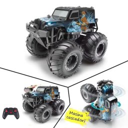 Masina off-road cu telecomanda 4x4 pentru cascadorii, rotire 360°