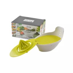Set multifunctional de bucatarie 4 în 1 cu razatoare si storcator citrice