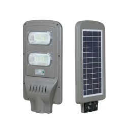 Lampa stradala LED solara 40W cu senzor de miscare, timer si telecomanda