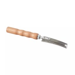 Curatator de solzi pentru peste 22 cm, metal cu maner din lemn
