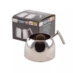 Cana pentru turnat lapte din otel inoxidabil 150 ml, cu cioc pentru turnare precisa