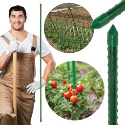 Arac de gradina 120 cm, otel plastifiat verde, 11 mm – suport plante