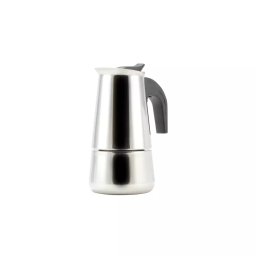Espressor manual tip moka din inox, 2 cesti, compatibil plite, Perfect Home