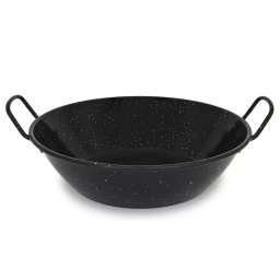 Tigaie adanca pentru Paella din fonta emailata, 26 cm, cu manere