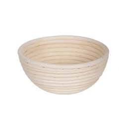 Cos rotund de fermentare pentru paine din rattan, 25 cm, cu husa bumbac