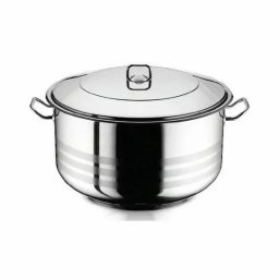 Oala din otel inoxidabil 45L, 45x30 cm, cu capac – Perfect Home Arian