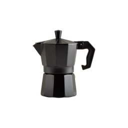 Espressor moka clasic din aluminiu, 3 cesti, negru elegant, Perfect Home