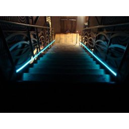 Banda fosforescenta autoadeziva turcoaz 2 cm, glow, 1 m