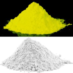 Pigment invizibil fluorescent galben UV, solubil in apa, 10 g pentru vopsea si lac