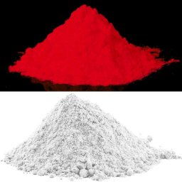 Pigment invizibil fluorescent rosu UV, solubil in apa, 10 g pentru vopsea si lac
