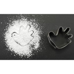 Forma de decupaj din otel inoxidabil porumbel si mana, 4,5 cm