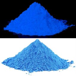 Pigment albastru fluorescent UV neon, reactiv la lumina neagra, 100 g