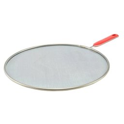 Protectie anti-stropire pentru tigaie 25 cm cu maner lung, filtru de grasime