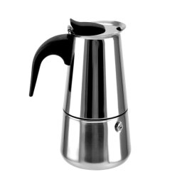 Espressor moka din otel inoxidabil pentru 4 cani, compatibil cu orice plita
