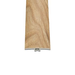 Profil T de tranzitie pentru pardoseala vinil SPC Leziter Campo, stejar, 2400x45x6 mm