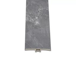 Profil de trecere tip T Leziter SPC Fjord, marmura gri închis, 2400x45x6 mm