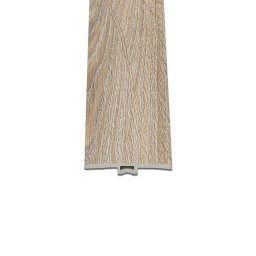 Profil T de tranzitie pentru pardoseala vinil SPC Leziter, stejar Kent, 2400x45x6 mm