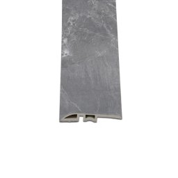 Profil de nivelare pardoseala Leziter Vinyl SPC Fjord, marmura gri închis, 2400x45x8 mm