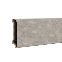 Plinta SPC Leziter Reno gri, efect de piatra, 2400x60x12 mm pentru pardoseala