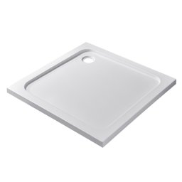 Cadita de dus acrilica Leziter Modena Slim patrata joasa 100x100 cm