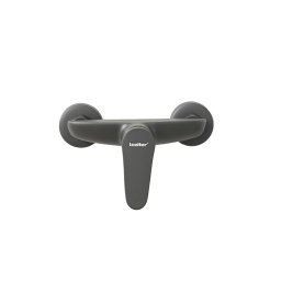 Robinet de dus Leziter Colly GunGrey (gri închis), montaj pe perete