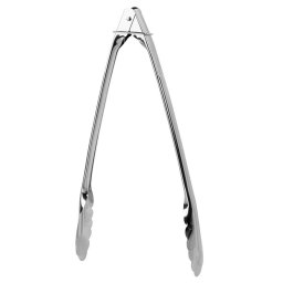 Cleste pentru gratar din inox 30 cm Vilde, cu blocaj si capete zimtate