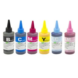 Set cerneala de sublimare 6 culori x 100 ml, compatibila cu imprimante Epson