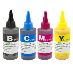 Pachet cerneala sublimare pentru Epson, 4 culori CMYK, 4x100 ml Procart