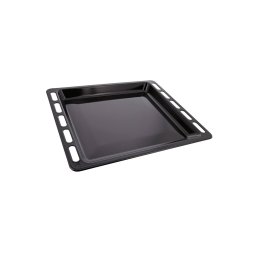 Tava de cuptor emailata neagra 45,6x36x5 cm, din otel rezistent