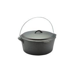 Ceaun din fonta cu capac tip Dutch Oven 7,2 L, 30×14 cm, Perfect Home