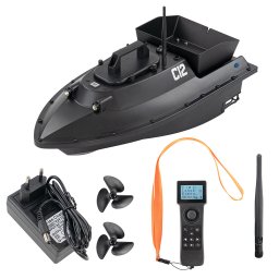 Barca de nadire Leziter C12 cu GPS, 600 m, 2,5 kg, neagra