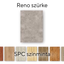 Mostra parchet vinil SPC Leziter Reno gri, efect de piatra (30×18 cm)