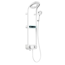 Set de dus digital Leziter Tropic cu baterie termostatica si afisaj, alb