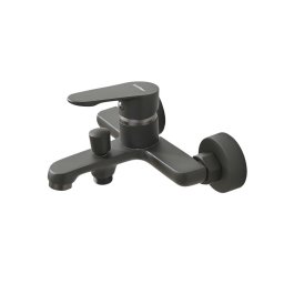 Robinet de umplere cada Leziter Colly, montaj pe perete, gri GunGrey