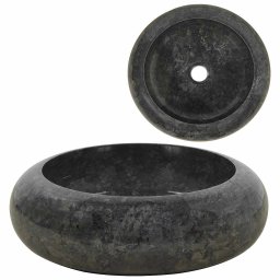 Chiuveta, negru, 40 x 12 cm, marmura GartenMobel Dekor